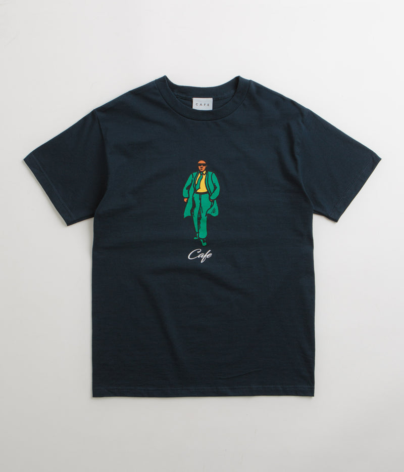 Skateboard Cafe Suited T-Shirt in Navy
