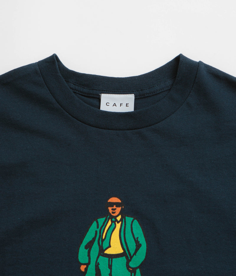 Skateboard Cafe Suited T-Shirt in Navy