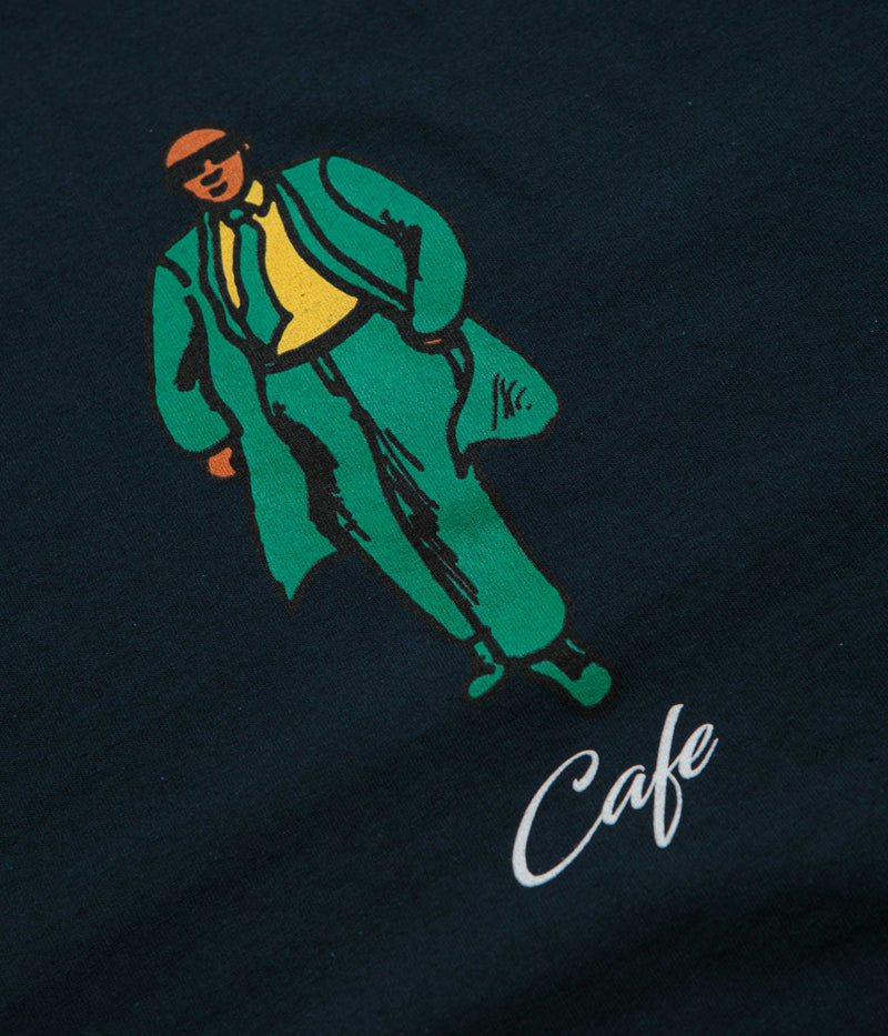 Skateboard Cafe Suited T-Shirt in Navy