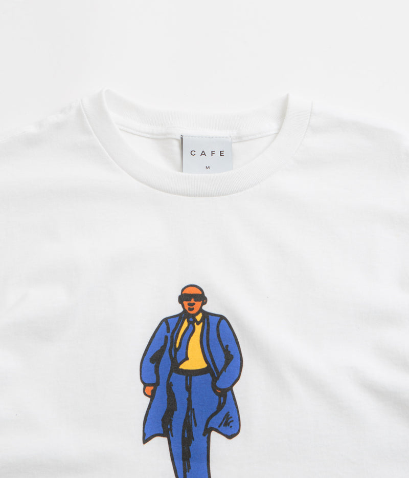 Skateboard Cafe Suited T-Shirt in White