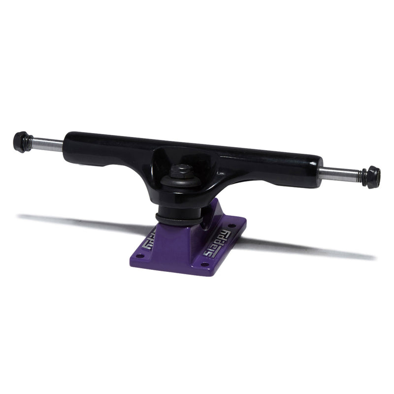 Slappy ST1 Hollow Bam Skateboard Trucks - Black/Purple - 9.00"