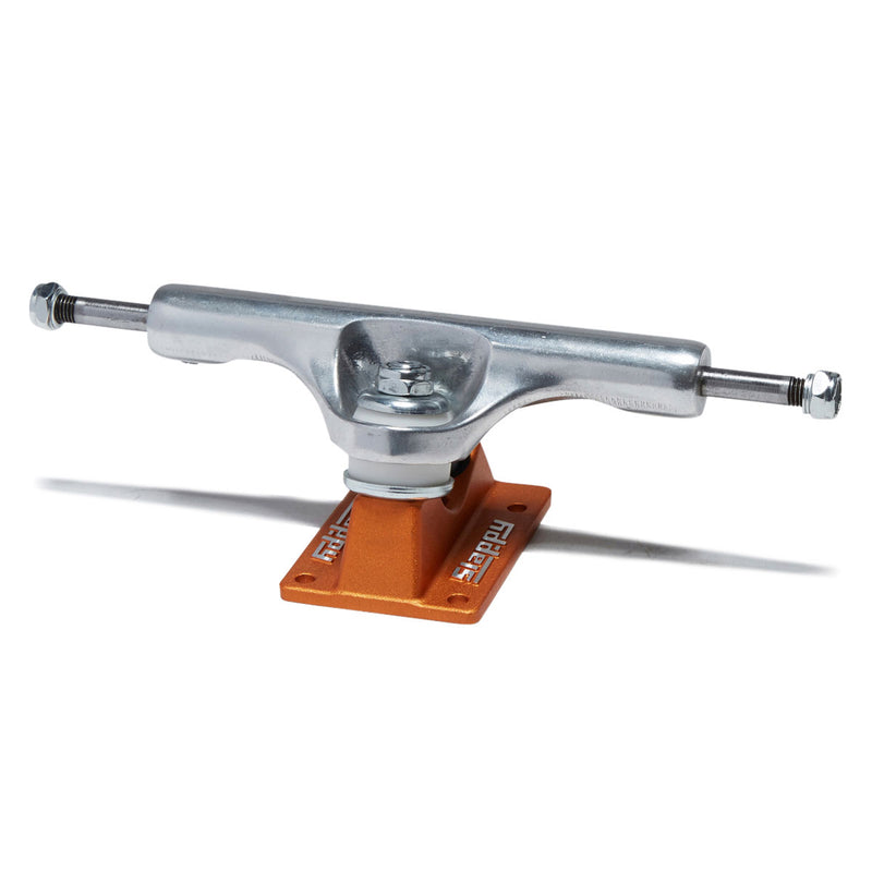 Slappy ST1 Hollow Lights Skateboard Trucks - Polished/Burnt Orange - 8.50"