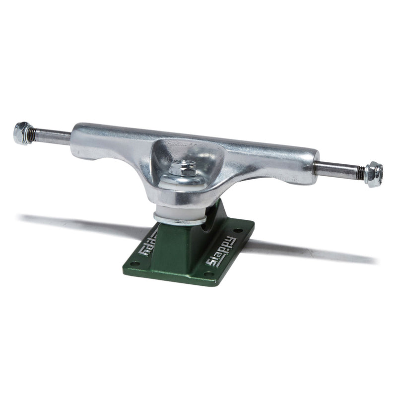 Slappy ST1 Hollow Lights Skateboard Trucks - Polished/Gunmetal Green - 8.00"