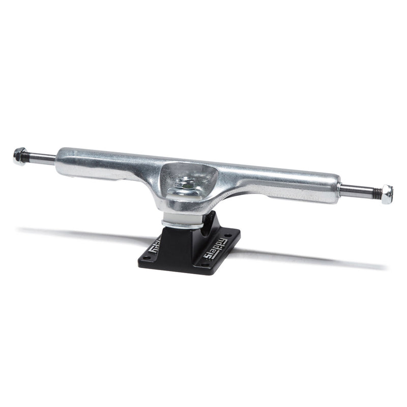 Slappy ST1 Hollow Wide Boy Skateboard Trucks - Polished/Black - 10.50"
