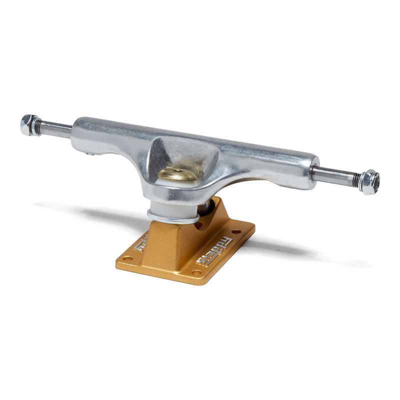 Slappy ST1 Inverted Hollow Lights Ultra Low Kingpin Skateboard Trucks - Polished/Gold/Gold - 8.50"