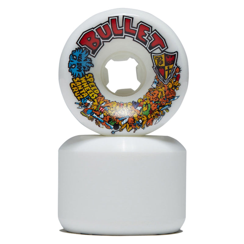 Slime Balls Bullet Riot Vomits 97a Skateboard Wheels - White - 60mm