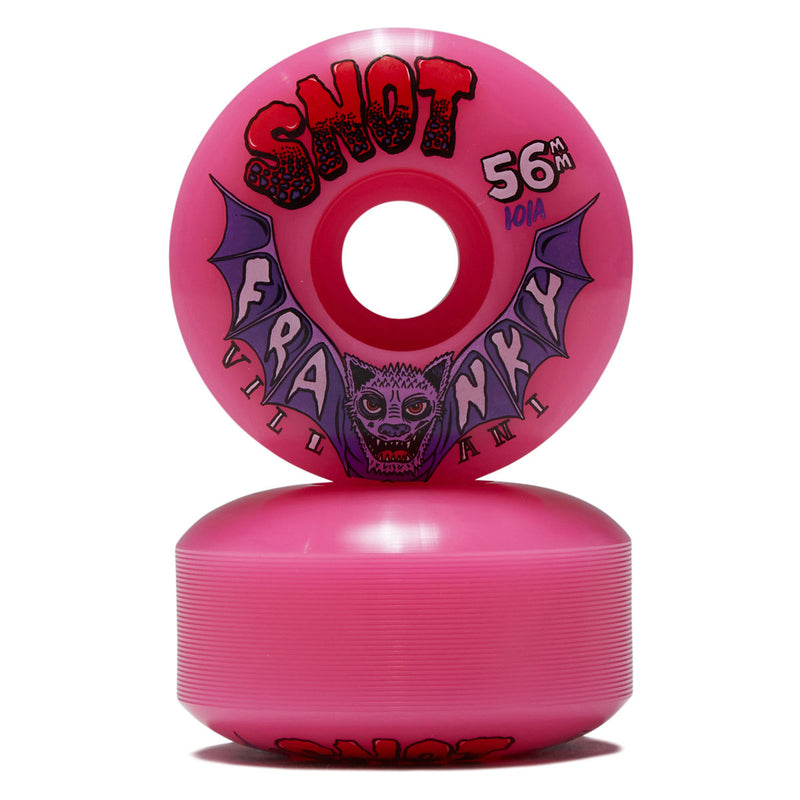 Snot Franky Villani Classic 101a Skateboard Wheels - Neon Pink - 56mm