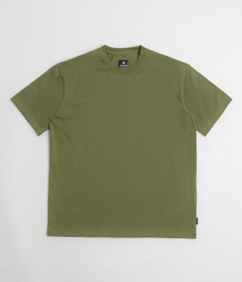 Snow Peak NSD Back Logo T-Shirt in Olive