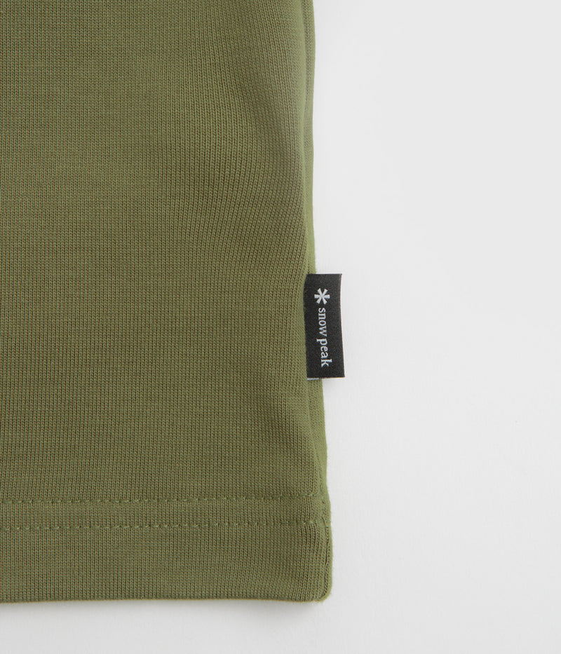 Snow Peak NSD Back Logo T-Shirt in Olive