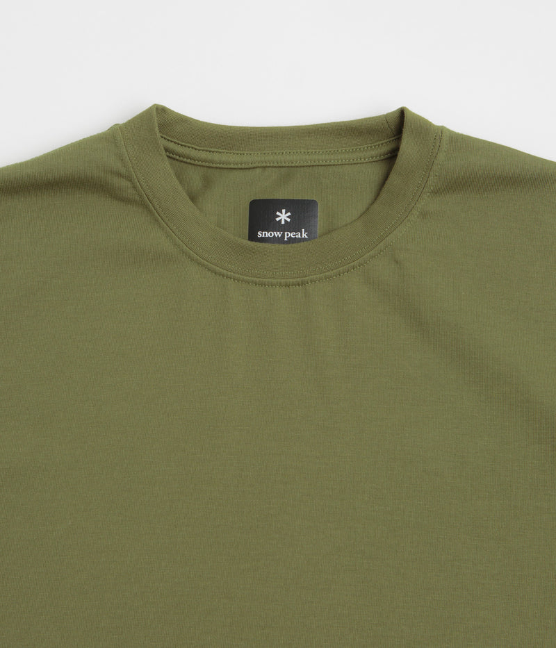 Snow Peak NSD Back Logo T-Shirt in Olive