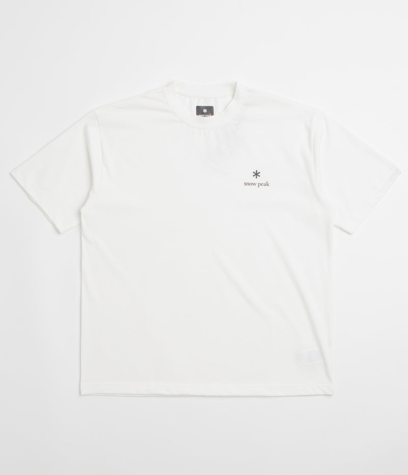 Snow Peak NSD Logo T-Shirt in Off White