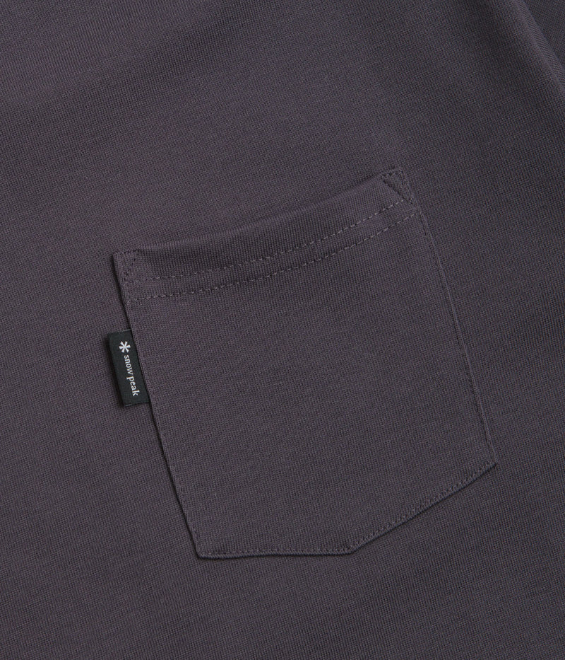 Snow Peak NSD Pocket T-Shirt in Charcoal