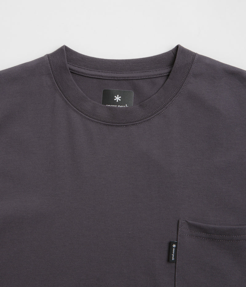 Snow Peak NSD Pocket T-Shirt in Charcoal