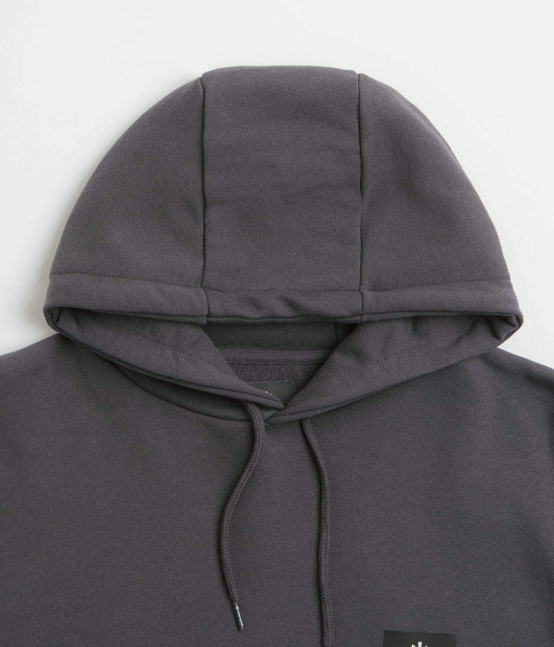 Snow Peak NSD Square Logo Hoodie in Charcoal