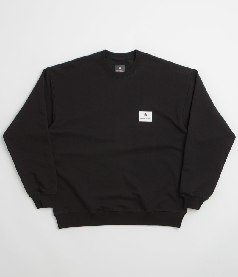 Snow Peak NSD Square Logo Sweatshirt in Black