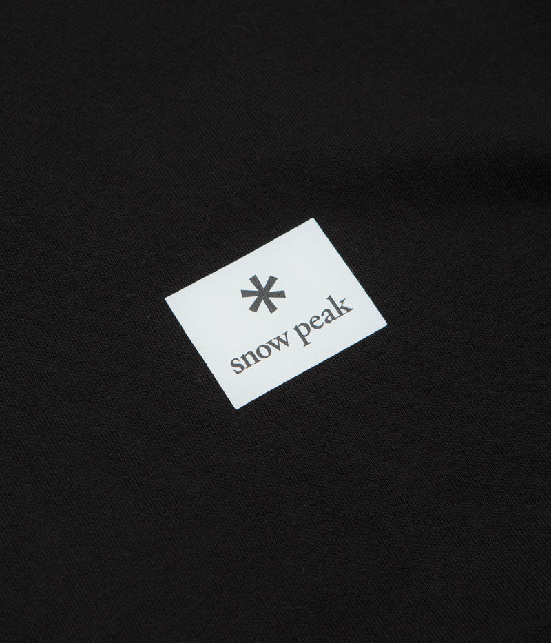 Snow Peak NSD Square Logo Sweatshirt in Black