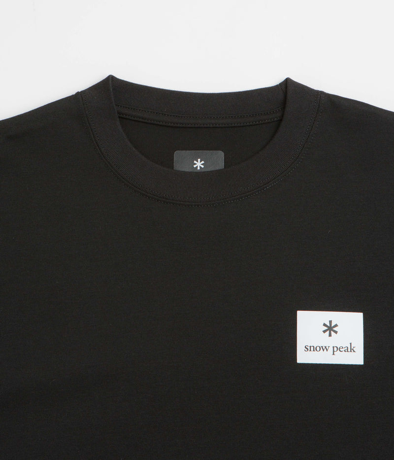 Snow Peak NSD Square Logo T-Shirt in Black