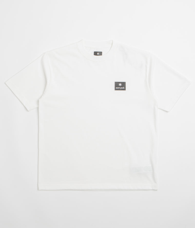 Snow Peak NSD Square Logo T-Shirt in Off White