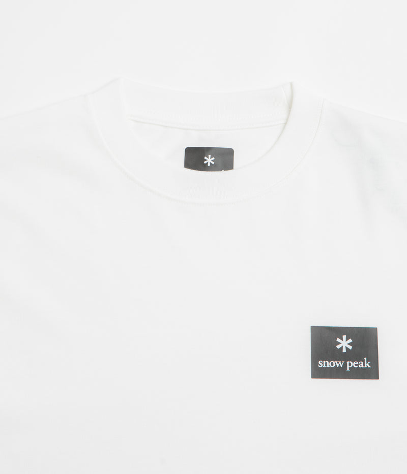 Snow Peak NSD Square Logo T-Shirt in Off White