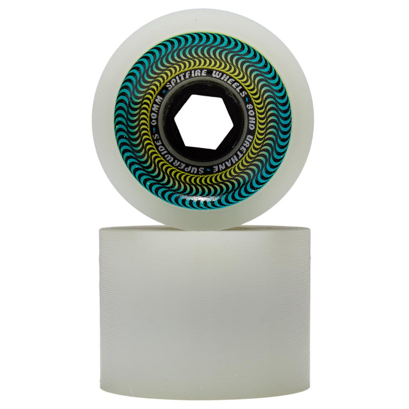 Spitfire 80HD Superwides Skateboard Wheels - Ice Grey - 60mm