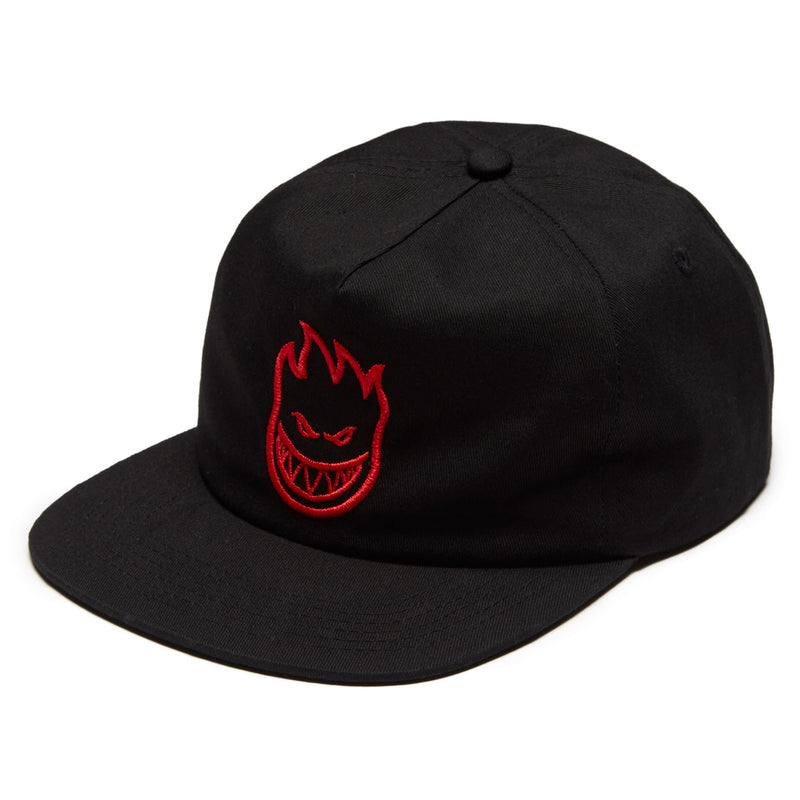 Spitfire Bighead Snapback Hat - Black/Red