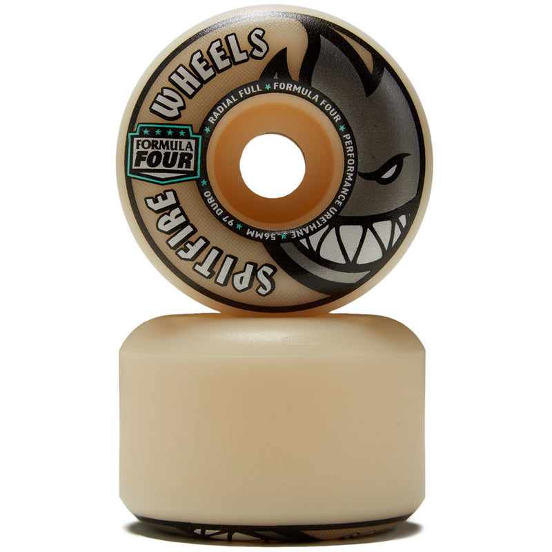 Spitfire F4 97 Radial Full Skateboard Wheels - Natural - 56mm