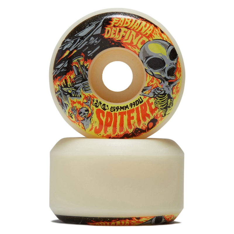 Spitfire Fabiana Invasion F4 99d Conical Full Skateboard Wheels - Natural - 54mm