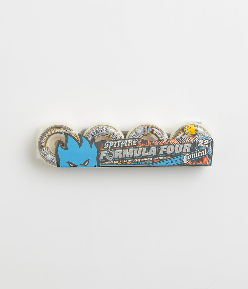 Spitfire Formula Four Conical 99DU Wheels in Natural and 54mm
