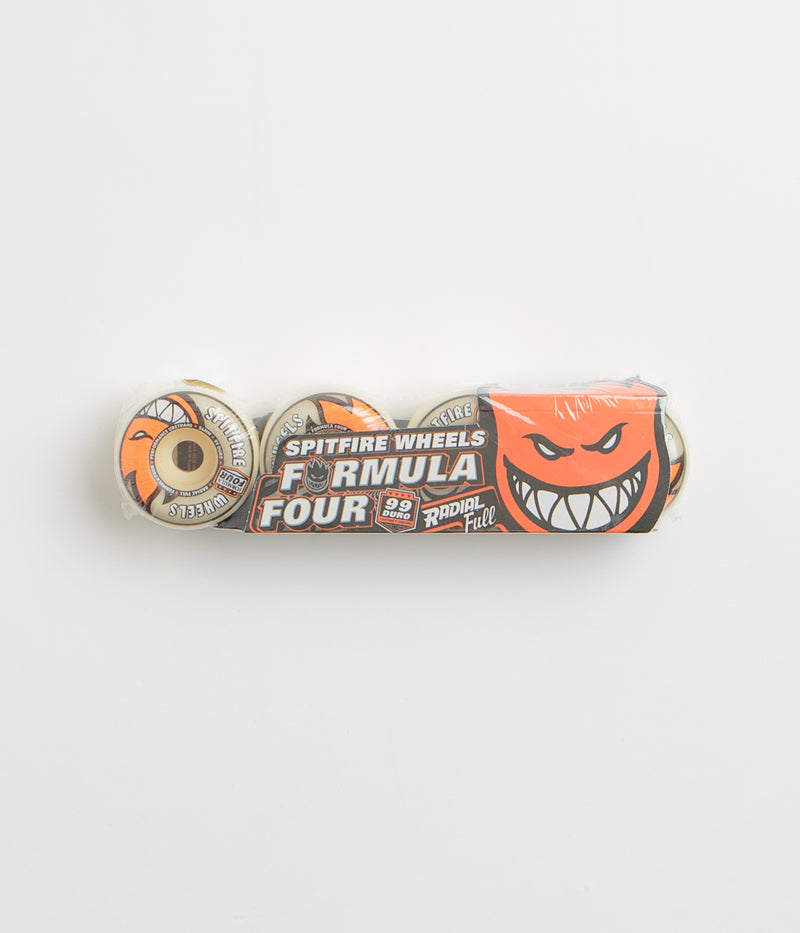 Spitfire Formula Four Radial Full 99DU Wheels in Natural and 54mm