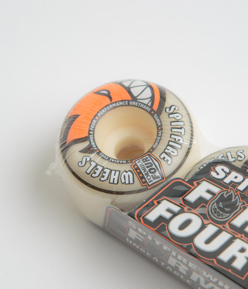 Spitfire Formula Four Radial Full 99DU Wheels in Natural and 54mm