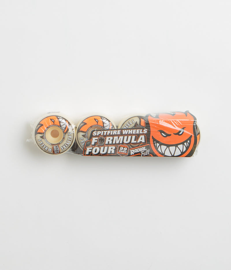 Spitfire Formula Four Radial Full 99DU Wheels in Natural and 58mm