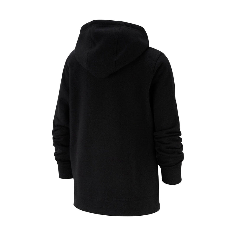 Sportswear Club 'Black' Big Kids' Full-Zip Hoodie