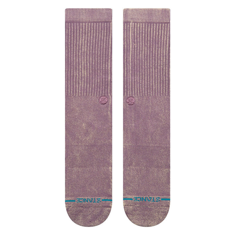 Stance Icon Dyed Crew Socks - Plum