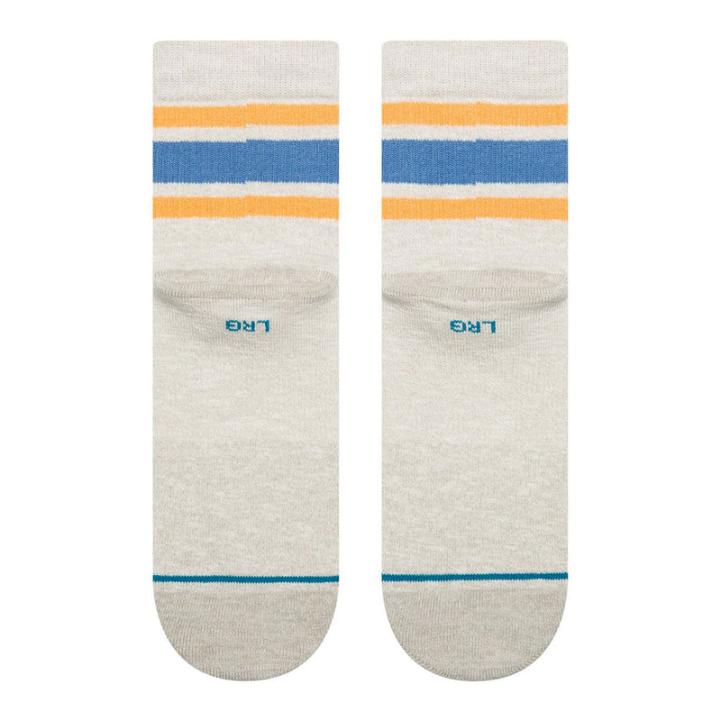Stance Slub Boyd Quarter Socks - Heather Grey