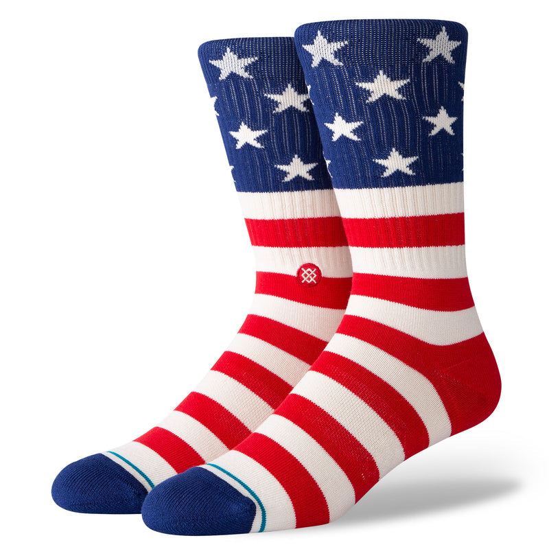 Stance The Fourth St Crew Socks - Red