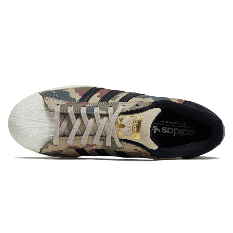 Superstar ADV Shoes - Khaki/Core Black/Chalk White