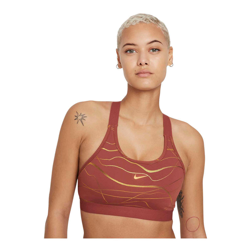 Swoosh Icon Clash Women's Medium-Support 1-Piece Pad Printed Sports Bra