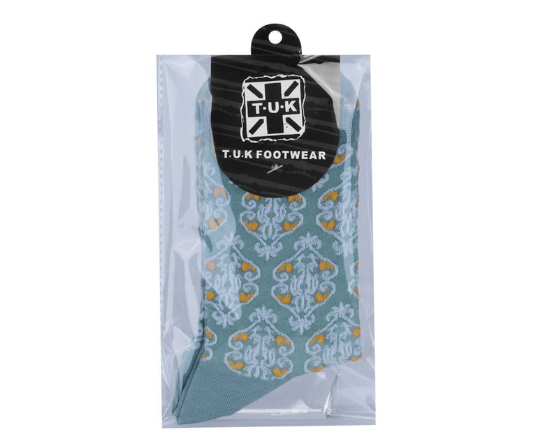 TSK1183 Teal Baroque Pattern Sock TSK1183-OS