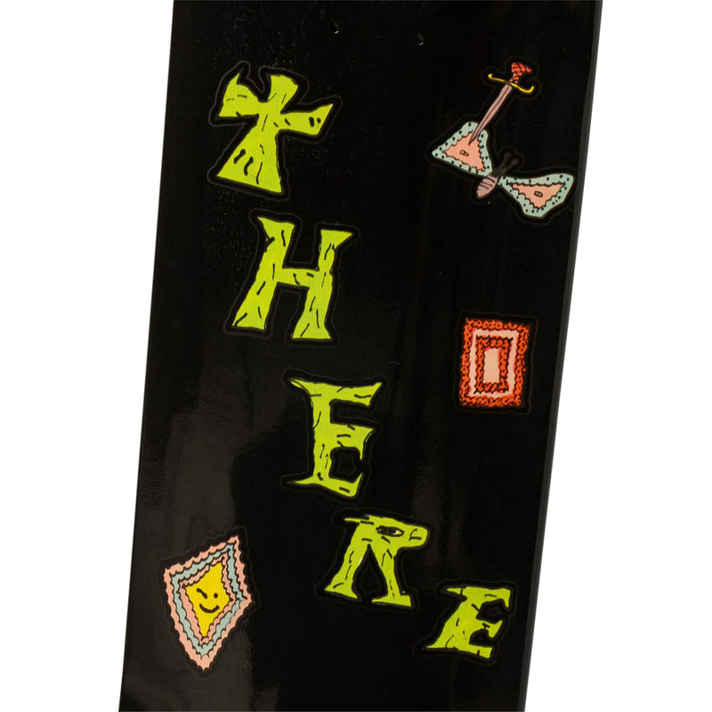 There Team Moth Skateboard Deck - Black - 8.25"