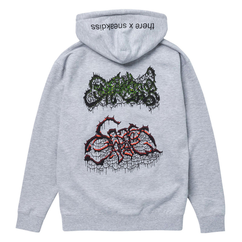 There x Sneakdiss Zip Hoodie - Grey Heather/Multi Color