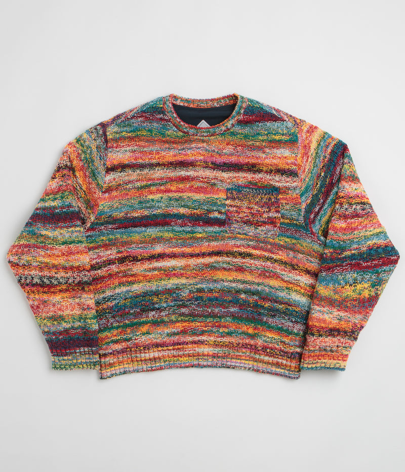 thisisneverthat Gore-Tex Windstopper Reversible Knit Crewneck Sweatshirt in Navy