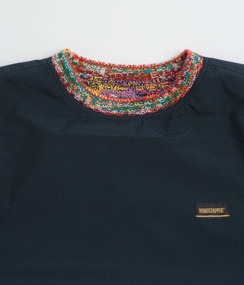 thisisneverthat Gore-Tex Windstopper Reversible Knit Crewneck Sweatshirt in Navy