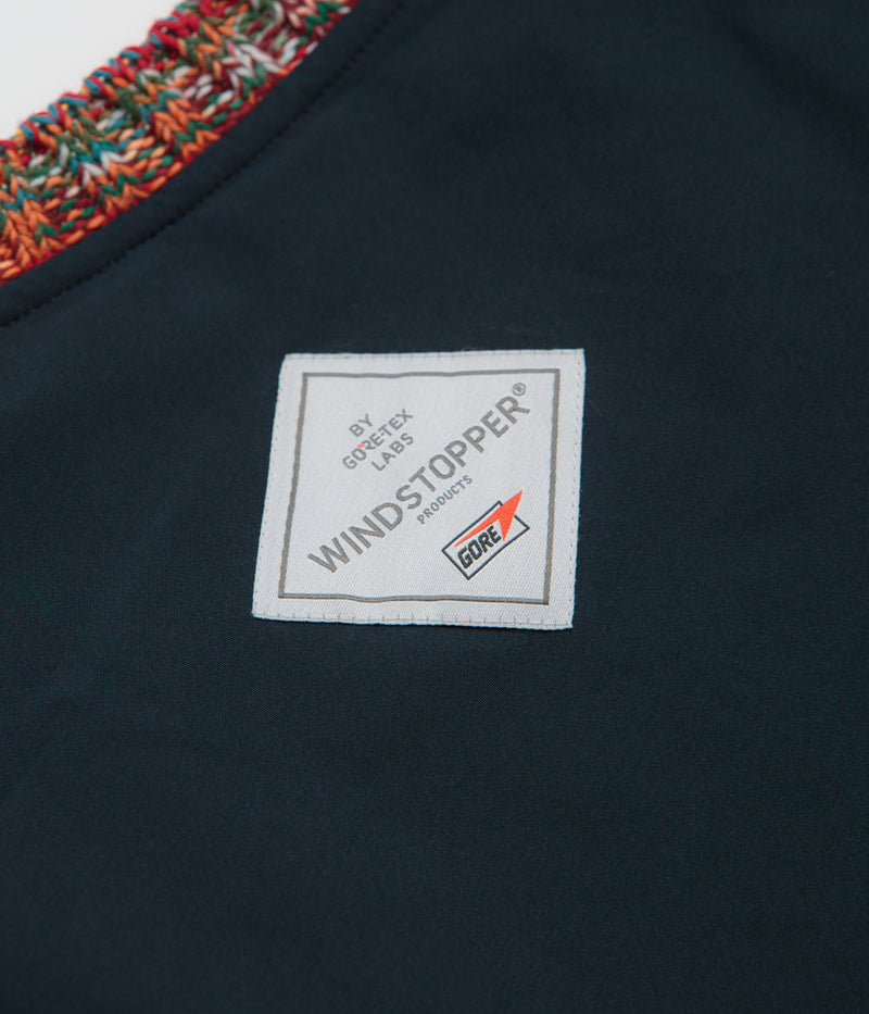 thisisneverthat Gore-Tex Windstopper Reversible Knit Crewneck Sweatshirt in Navy