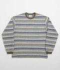 thisisneverthat Pattern Striped Long Sleeve T-Shirt in Ivory