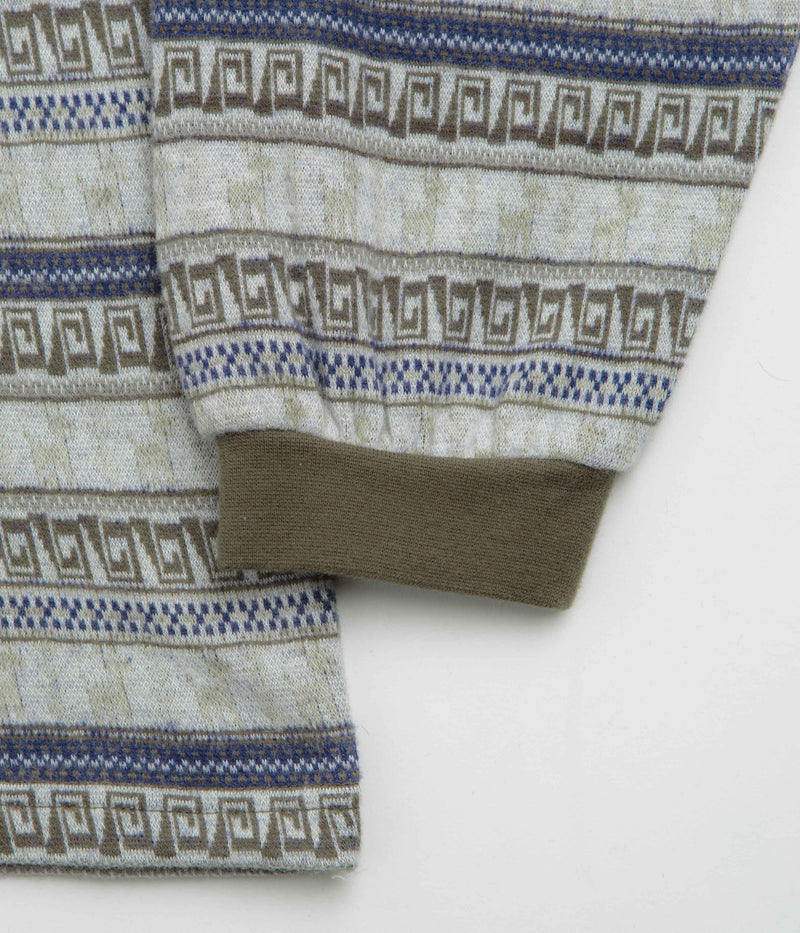 thisisneverthat Pattern Striped Long Sleeve T-Shirt in Ivory