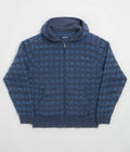 thisisneverthat Textured Knit Zip Hoodie in Navy