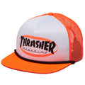 Thrasher Ellipse Mag Logo Trucker Rope Hat - Orange