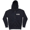 Thrasher Logo Zip Up Hoodie - Navy