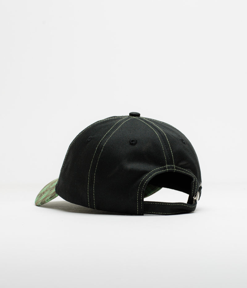 Token Pissing Angel Cap in Black and Green Plaid