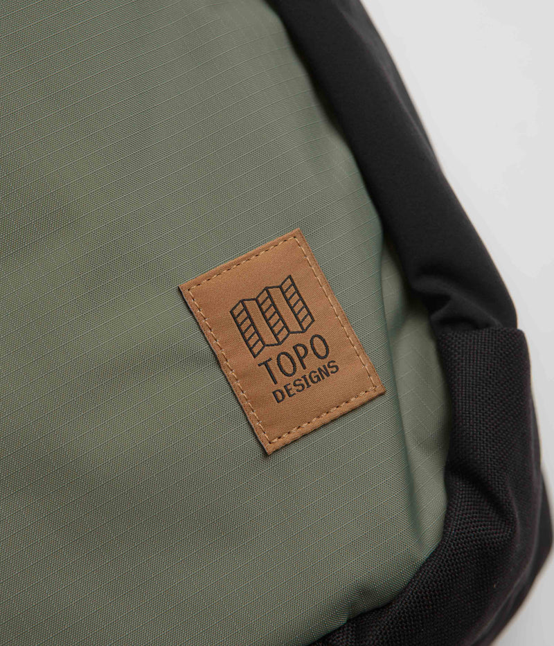 Topo Designs Commuter Backpack in Beetle and Khaki